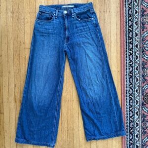 Hudson Wide-Leg Blue Jeans